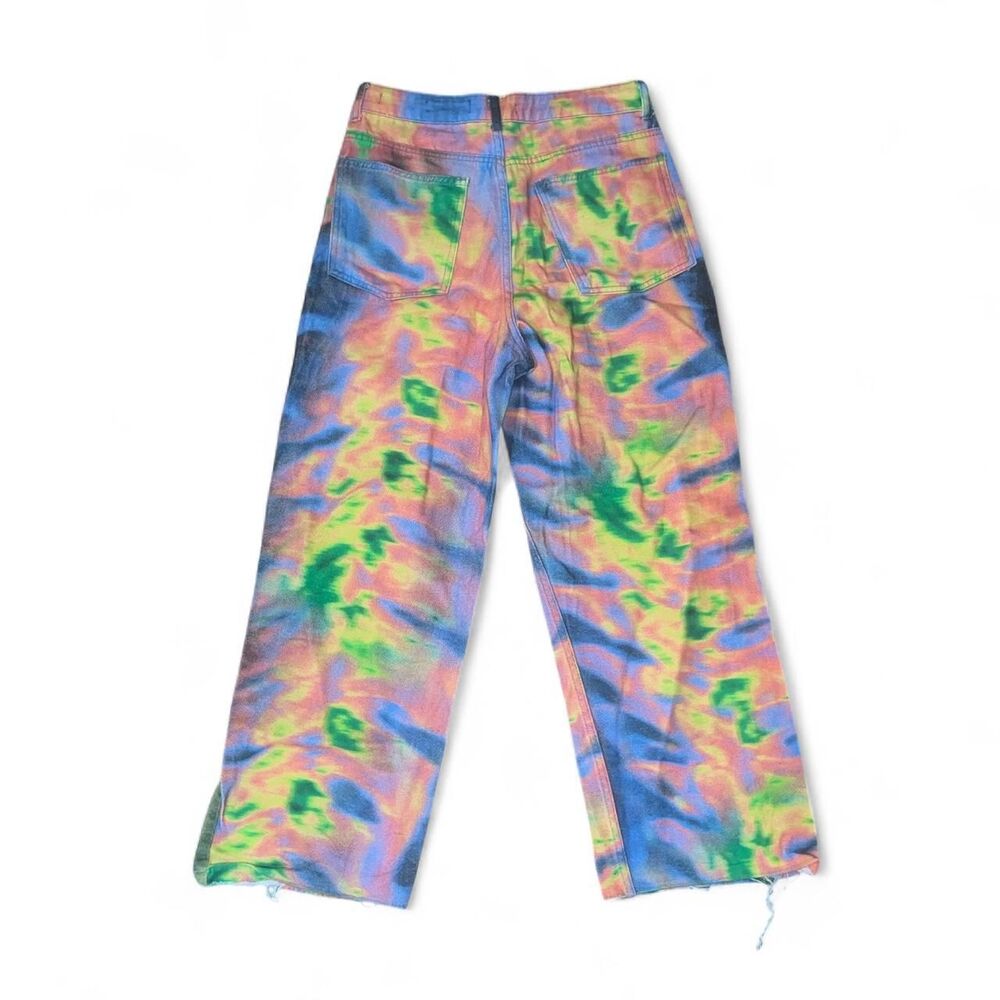 Jaded London Women's Denim Heat Mat Infrafred Tie Dye Jeans SZ 28 - Picture 2 of 5